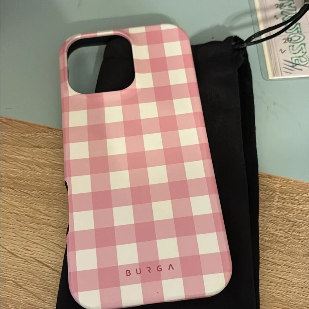Pink Checkered iPhone 16 Pro Max Case